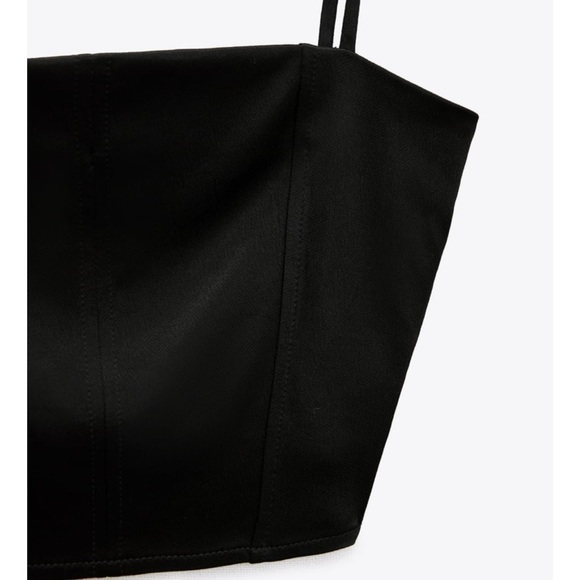 Zara SATIN EFFECT CORSET TOP
BLACK​ - Picture 3 of 5